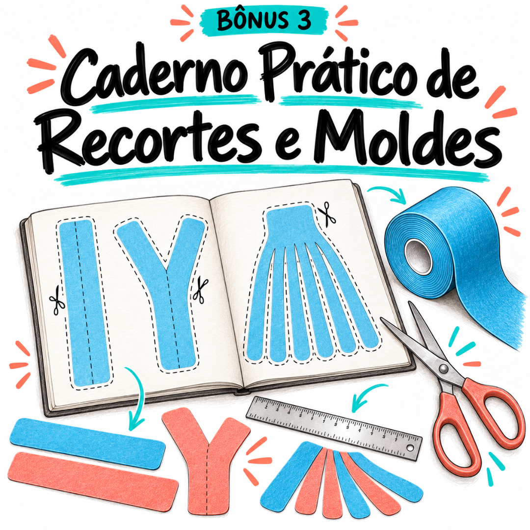 Bônus 3: Caderno Prático de Recortes e Moldes